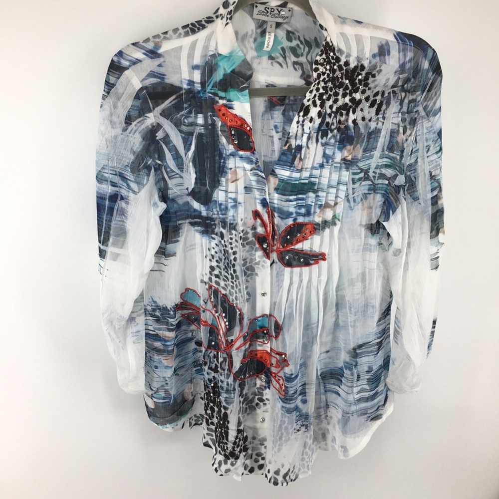 Spy Zone Exchange Button Down Shirt NWOT